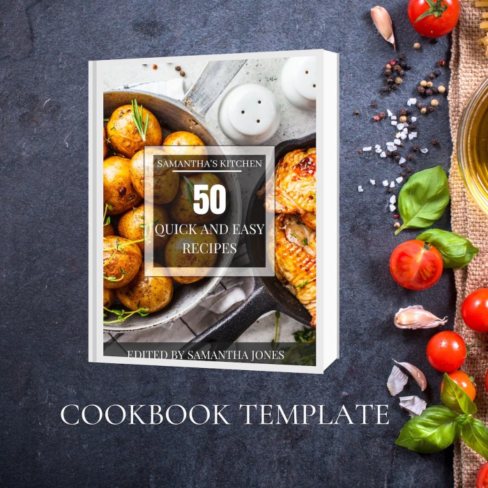 Cookbook editable canva